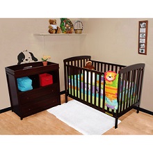 AFG - Athena Leila Cribs and Changing Table Set, Cherry.