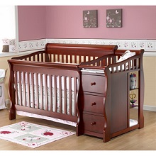 baby crib changing table combo